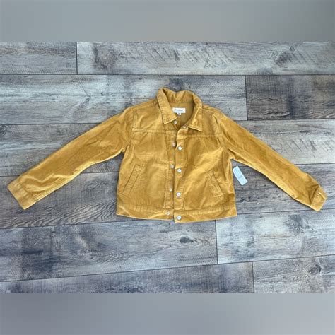 Pacsun Jackets And Coats Pacsun Mustard Corduroy Trucker Jacket Medium Pacsun Logo Embossed On