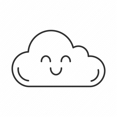 Cheerful, cloud, cloud computing, emoji, emoticon, happy, smile icon - Download on Iconfinder