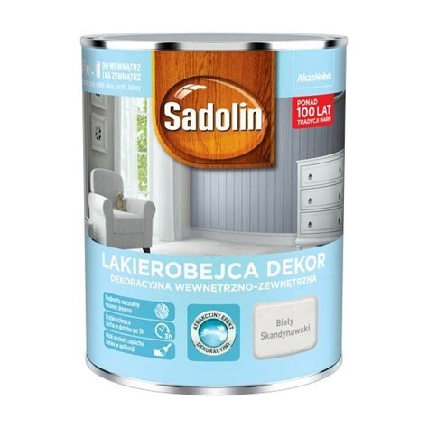 Sadolin Dekor Lakierobejca 1L BIAŁY SKANDYNAWSKI 10060587971