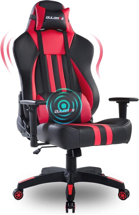 Qulomvs Big And Tall Gaming Chair For Adults 400lbs Heavy Duty Computer