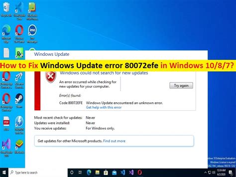 So Beheben Sie Den Windows Update Fehler 80072efe In Windows 10 8 7