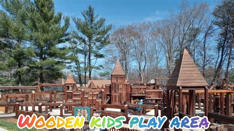 Woodenkidsplayground Wooden Garden Kids Play Area Wooden Kids Park