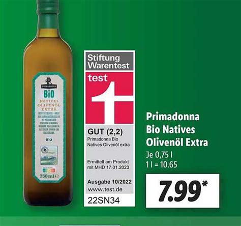 Primadonna Bio Natives Oliven L Extra Angebot Bei Lidl Prospekte De