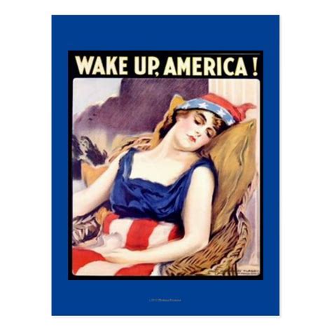 WAKE UP AMERICA! #3 POSTCARD | Zazzle