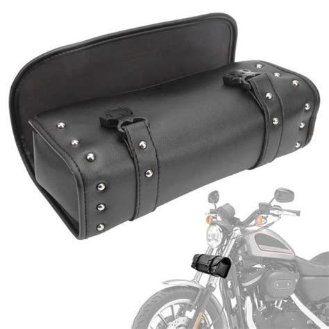 Omabeta Sac à outils de moto Sac de rangement d outils en cuir PU sac