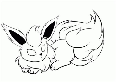 Flareon Easy Drawing Clip Art Library