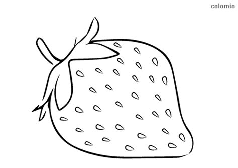 Dibujos De Fresas Para Colorear Imágenes De Fresa Para Colorear