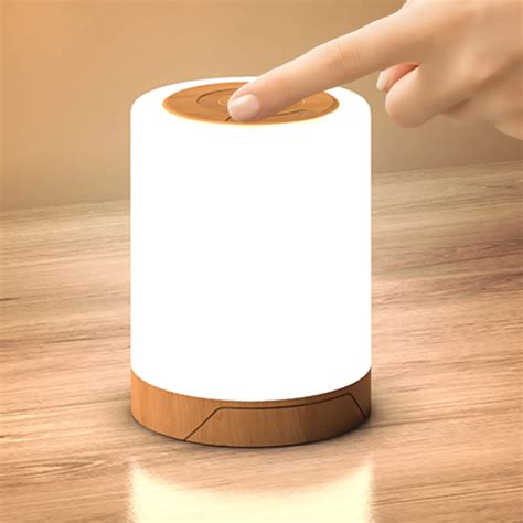 Touch Control Night Light Pendurado USB Recarreg Vel Regul Vel RGB