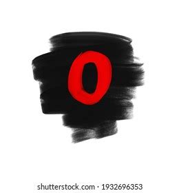 number  red  black background stock illustration