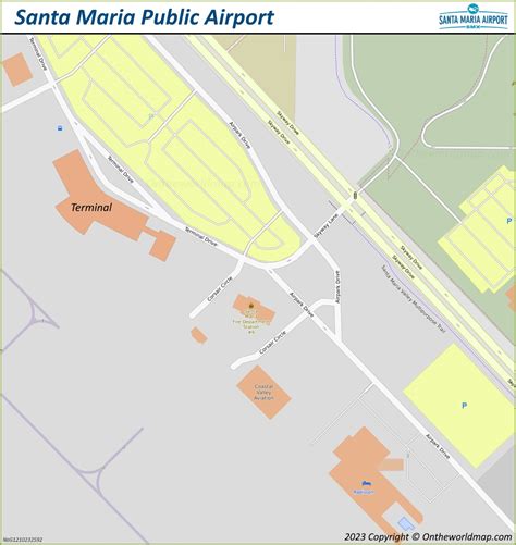 Santa Maria Public Airport Map - Ontheworldmap.com