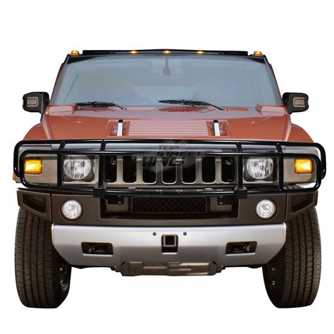 Oe Style Coated Stainless Bumper Brush Grille Guard Frame For 03 09 Hummer H2 Ebay