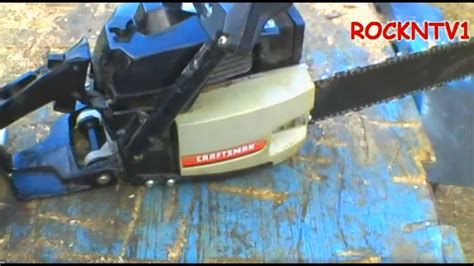 Craftsman Poulan 3700 Countervibe Chainsaw Youtube