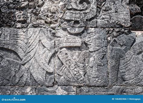 Ancient Mayan Stone Reliefs Stock Photo Image Of Mayan Archeology