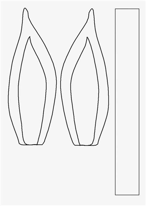 Molde De Orelha De Coelho Para Tiara Para Imprimir - Orelha de coelho: como fazer passo a passo com moldes para imprimir ...