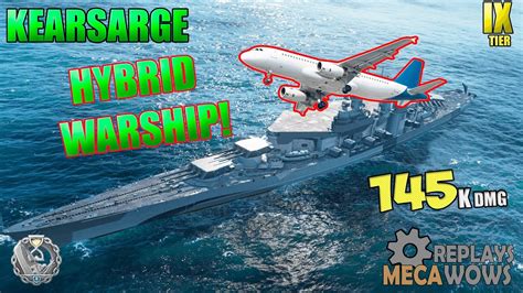 HYBRID WARSHIP Kearsarge 145K Damage World Of Warships YouTube