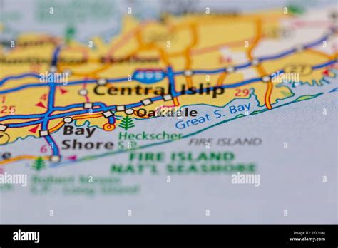 Map of oakdale new york hi-res stock photography and images - Alamy