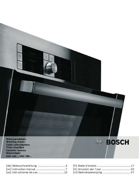 Notice BOSCH HSC140652B Trouver une solution à un problème BOSCH