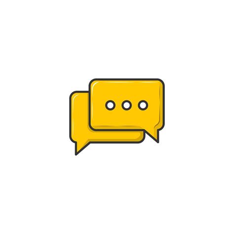 Cartoon Chat Message Icon Design Vector 10318144 Vector Art at Vecteezy