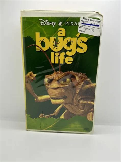 Disney Pixar A Bugs Life Vhs Hopper Box Art Raro Usato Eur