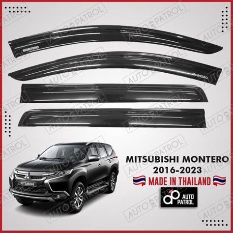 Mitsubishi Montero Sport Black Type Rain Guard Window Visor