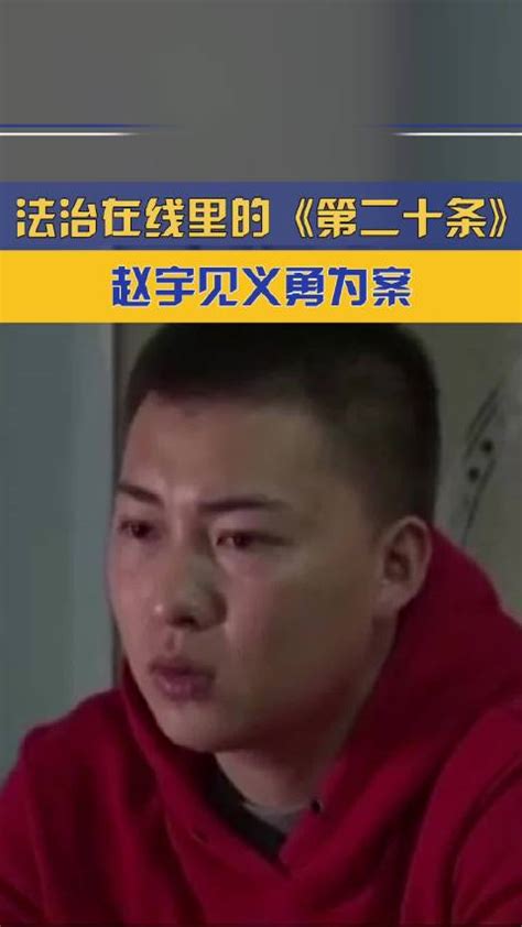 第二十条原型赵宇见义勇为案法治在线里的第二十条赵宇见义勇为法治在线新浪新闻