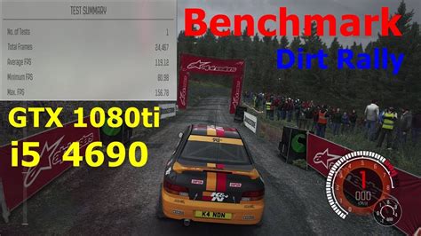 Dirt Rally Benchmark GTX 1080 Ti I5 4690 YouTube