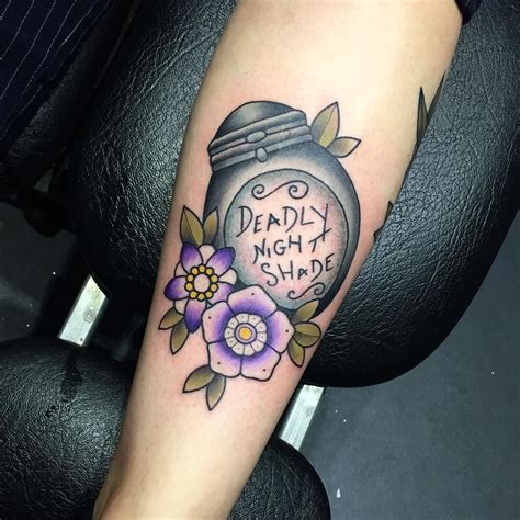 Fraser Peek Tattoo on Instagram: “Deadly night shade # ...