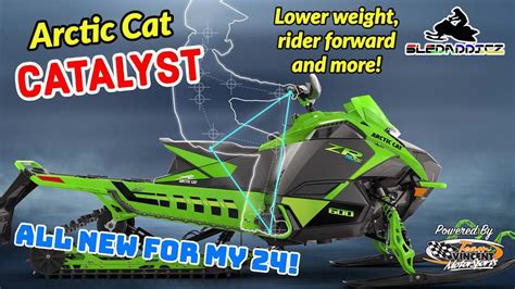 All New Arctic Cat Catalyst Platform Whats New Rider Forward Design Weight Savings And