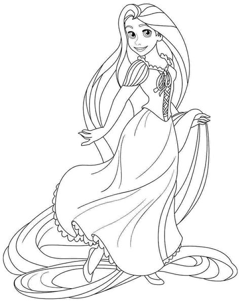 Rapunzel Para Colorear Padres