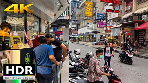 4K HDR 60fps Walking Tour BTS Nana To Asok In Bangkok Thailand 2022