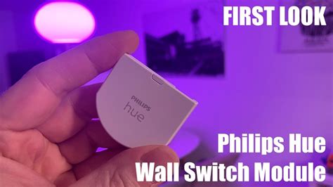 First Look Philips Hue Wall Switch Module Youtube