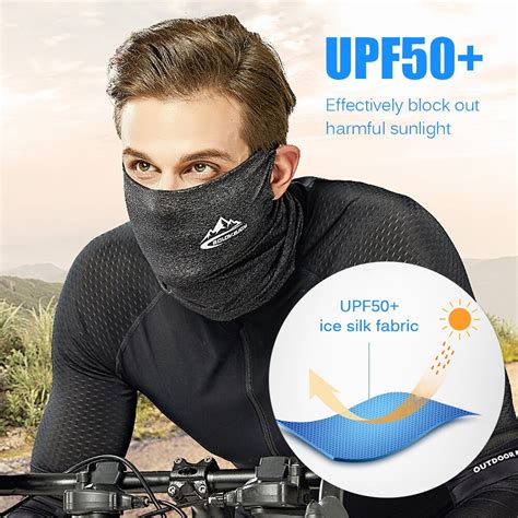 2021 Cycling Half Face Mask Upf50 Riding Neck Gaiter Cooling Ice Silk Neck Wrap Dust Sunlight