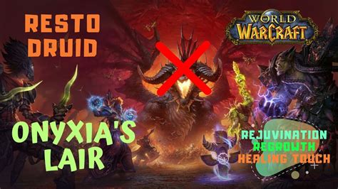 Onyxias Lair Resto Druid Healing Classic Wow Raid Gameplay Youtube