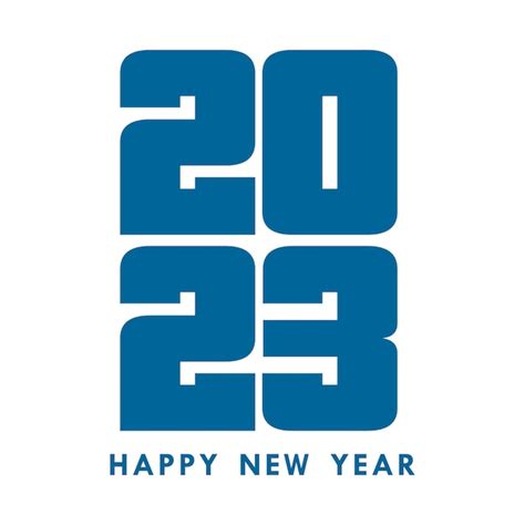 Premium Vector Happy New Year 2023 Banner Design Social Media Blue