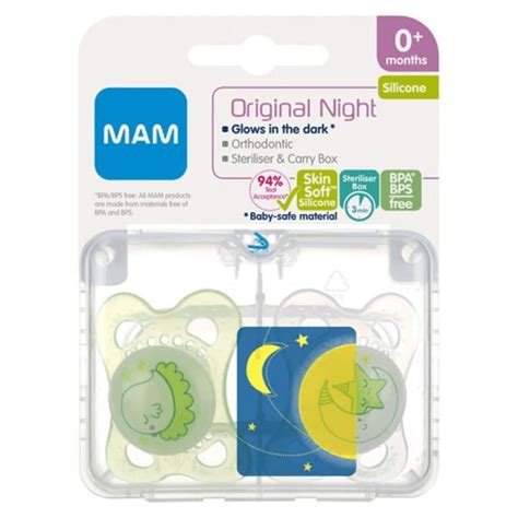 Mam Night Soothers 0m Olivers Babycare