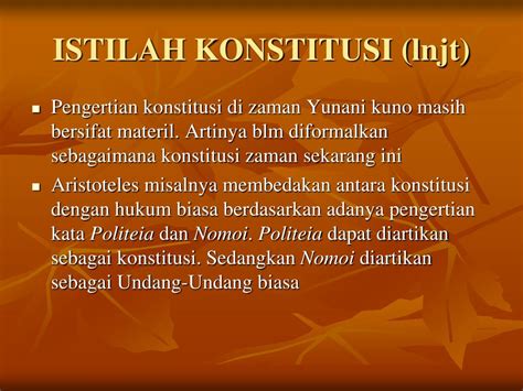 Pengertian Konstitusi Menurut Ilmu