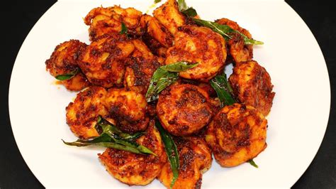 Prawn Tawa Fry Prawn Tawa Roast Easy Simple Prawn Fry Prawn