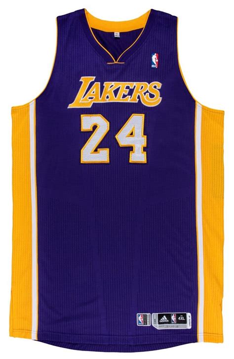 2013 Kobe Bryant Game Used Los Angeles Lakers Basketball Jersey Photo