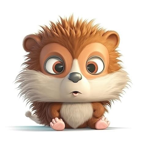 Premium Photo Cartoon Character Of Cute Hedgehog