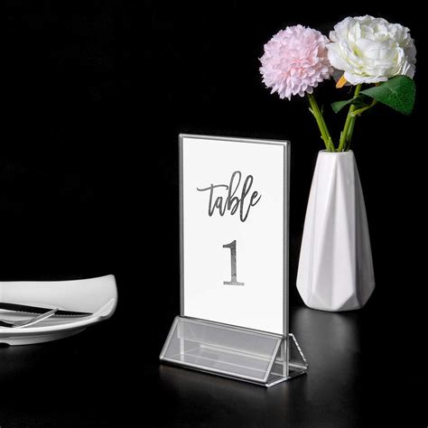 Buy X Clear Acrylic Double Sided Frames Wedding Table Numbers