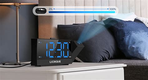 Liorque Projection Alarm Clocks For Bedrooms Digital Clock With Radio 2