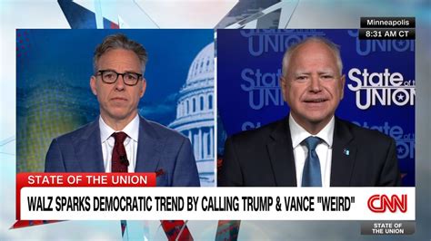 ‘you Were On The Wrong Side Of That Tapper Presses Walz For