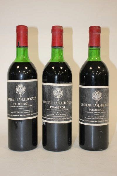 3 Blles CH LAFLEUR GAZIN Pomerol 1978