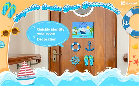 Amazon Kanayu 6 Pcs Cruise Door Decorations Magnetic Large Cruise