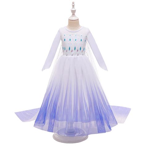 Disney Princess Frozen Elsa Dress / Halloween Queen Elsa Costume / Frozen 2 Elsa Birthday Party ...