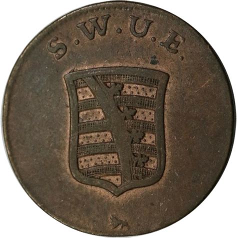 Pfennig Charles August Sajonia Weimar Eisenach Numista