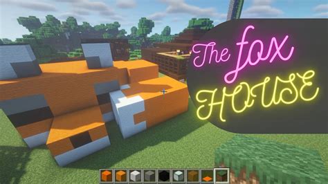 🦊 Cute Fox House Easy Build Tutorial In ⛏ Minecraft Youtube