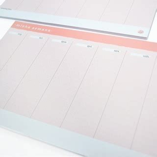 Planner Semanal 26x17cm 50 Folhas Bloco Semanal Bloco