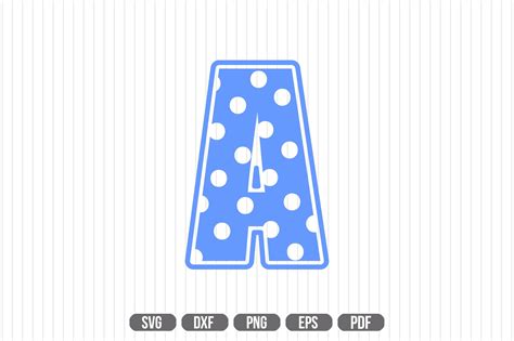 A Polka Dot Alphabet Svg Graphic By Craft Store · Creative Fabrica