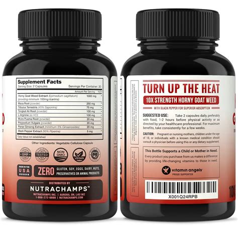 Premium Horny Goat Weed Extract 10X Strength Icariins With Maca